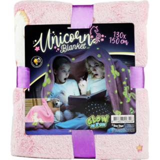👉 Deken active Glow N fun in the Dark Eenhoorn, 130x150cm 8714627003406