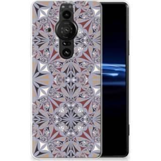 👉 Siliconen hoesje Sony Xperia Pro-I TPU Flower Tiles 8720632507006