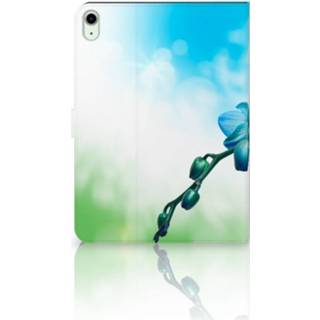 👉 Tablet cover blauw IPad Air (2020/2022) 10.9 inch Orchidee - Cadeau voor je Moeder 8720632609045