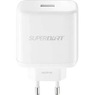 👉 Wit Realme 65W Travel Charger SuperDart - USB A 8596311149337