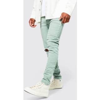 👉 Stretch Overdye Skinny Jeans, Sage