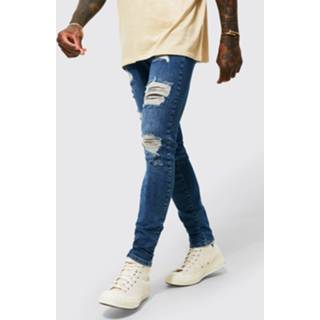 👉 Gescheurde Stretch Skinnyjeans, Mid Blue