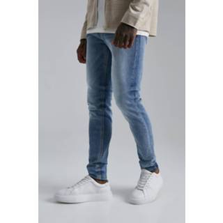 👉 Gebleekte Stretch Skinny Jeans, Light Blue