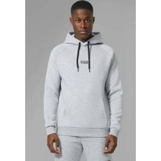 Man Active Trainingspak Met Overhead Hoodie, Grey Marl