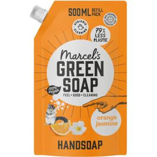 👉 Hand zeep handsoap orange oranje Handzeep sinaasappel & jasmijn navul 8719325558838