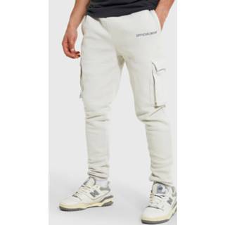 👉 Official Man Skinny Fit Cargo Joggingbroek, Grey
