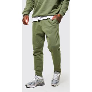 👉 Dikke Toelopende Loopback Joggingbroek, Olive