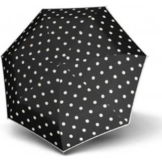 👉 Paraplu zwart small nederlands mannen Knirps Manual T.020 Dot Art Black 9003034290905