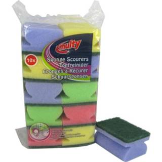 👉 Schuursponsje active Multy Schuursponsjes met Greep 10 stuks 8710648214104