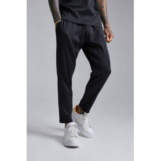 👉 Geplooide Korte Toelopende Joggingbroek, Black