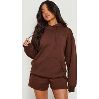 👉 Petite Dsgn Studio Trainingspak Met Hoodie En Shorts, Chocolate