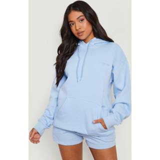 👉 Petite Dsgn Studio Trainingspak Met Hoodie En Shorts, Light Blue