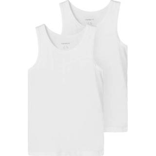 👉 Katoen mix meisjes wit Name it Tank Top 2 Pack B right White 5715308819234