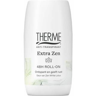 👉 Anti transpirant wit active Therme Anti-Transpirant Extra Dry Zen White Lotus Roller 60 ml 8714319235771