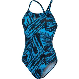 👉 Speedo Womens Allover Fixed Crossback Swimsuit - Badpakken