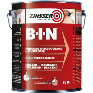 👉 Grondverf wit active Zinsser Bin mat - 5L 5413436049881