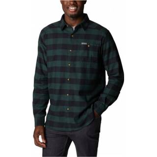 👉 Columbia - Cornell Woods Flannel Long Sleeve Shirt - Overhemd maat XXL, zwart