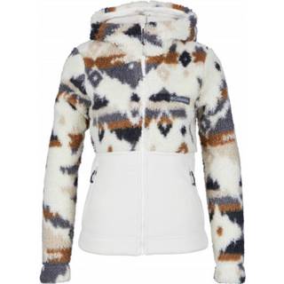 👉 Columbia - Women's Winter Pass Sherpa Hooded Full Zip - Fleecevest maat XS, wit