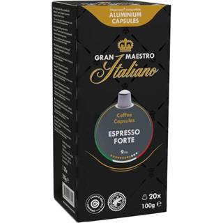 Espresso apparaat brazili nespresso compatible capsules kruidig Gran Maestro Italiano - Forte cups 8719418017426 8719418017419