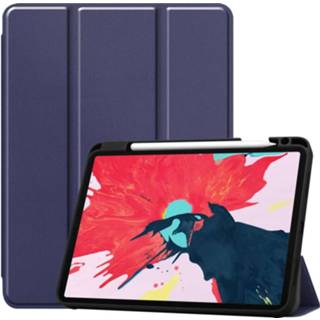 👉 Book blauw Apple iPad Pro 11 2020 Smart Tri-Fold Case met Pen houder - 8720007828460