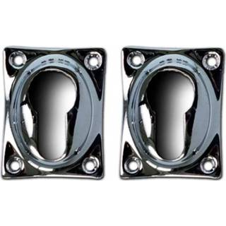 👉 Deurklink nikkel De Oude Cilinderrozet - Rechthoekig 9504716385556