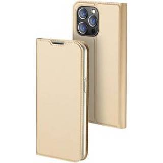 👉 Flipcase goud Dux Ducis Skin Pro iPhone 14 Max Flip Case - 6934913035184