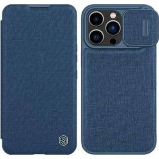 👉 Flipcase blauw Nillkin Qin Pro Series iPhone 14 Max Flip Case - 5712579968906