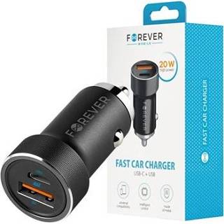 👉 Autolader Forever CC-06 Snelle - PD3.0 USB-C, QC4.0 USB 20W 5900495950918