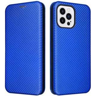 👉 Flipcase blauw koolstofvezel IPhone 14 Pro Max Flip Case - 5714122125323