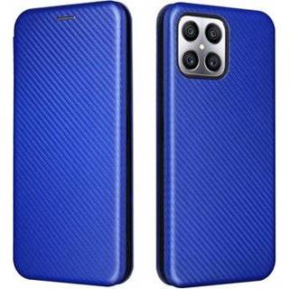 👉 Flipcase blauw koolstofvezel Honor X8 Flip Case - 5714122187505