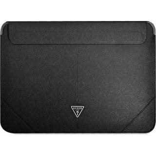 👉 Laptophoes zwart Guess Saffiano Triangle Logo - 13-14 3666339039868