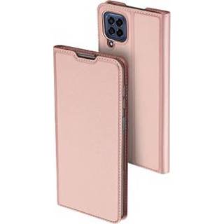 👉 Flipcase rose goud Dux Ducis Skin Pro Samsung Galaxy M53 Flip Case - Gold 6934913038307