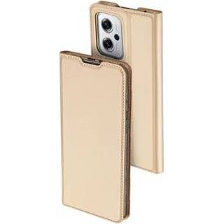 Dux Ducis Skin Pro Xiaomi Redmi Note 11T Flip Case - goud Pro/11T Flipcase goud Dux Ducis Skin Pro Xiaomi Redmi Note 11T Pro/11T Pro+ Flip Case - 6934913036532