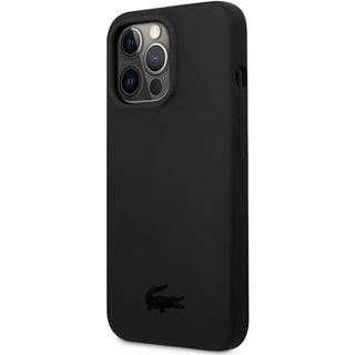 👉 Vloeibaar silicoon zwart Lacoste iPhone 13 Pro Max siliconen hoesje - 3666339037284