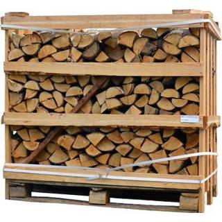 👉 Krat berk Halve haardhout ovendroog (450 kg)