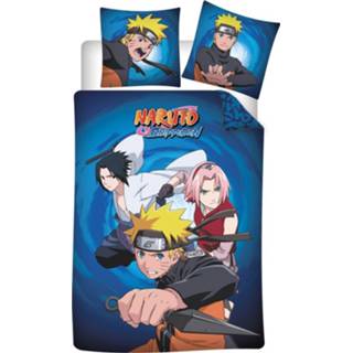 👉 Dekbedovertrek katoen polyester antraciet Naruto Kyuubi 140/240 x 200/220 cm 5407007988969