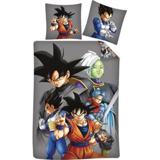 👉 Dekbedovertrek katoen antraciet Dragon Ball Junior 5407007982240