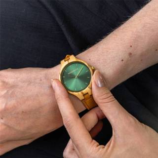 👉 Horloge bruin houten hout Jaded Hill - Light Brown Cactus 7446055114171