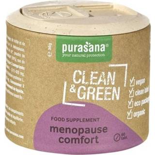 👉 Donkergroen Purasana Clean & Green Menopause Comfort Tabletten 5400706616546