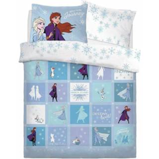 👉 Dekbedovertrek antraciet Disney Frozen tweepersoons Patchwork 200 x cm 5056242740131