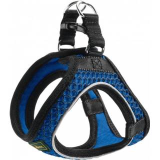 👉 Hunter - Harness Hilo Comfort - Hondentuig maat Bauch 31 - 33 cm - Hals 26 - 30 cm, blauw