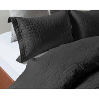 👉 Bedsprei zwart micropercal antraciet Sleeptime Wayfair Black 8720105610677