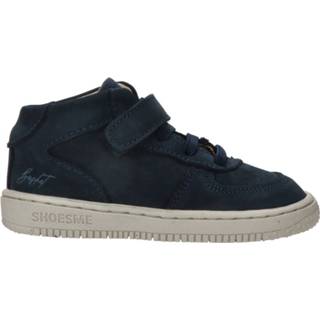 👉 Sneakers blauw klittenband plat kunststof leer active Shoesme Sneaker 8720353468693