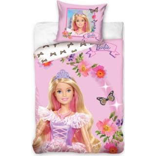 👉 Dekbedovertrek katoen antraciet Barbie princess - 140 x 200 cm 70 90 5902689475368