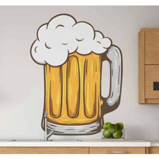 Muursticker glas Post NL nederlands Muurstickers drinken Bier bubbels