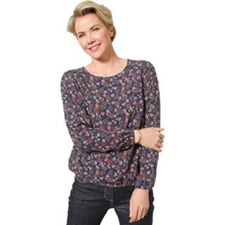 👉 Blouse met bloemenprint MONA Marine/Terracotta