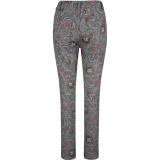 👉 Broek met paisleyprint MONA Grijs/Terracotta