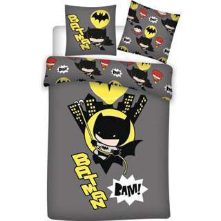 👉 Dekbedovertrek polyester antraciet Batman BAM! 140 x 200 cm 5407007983131