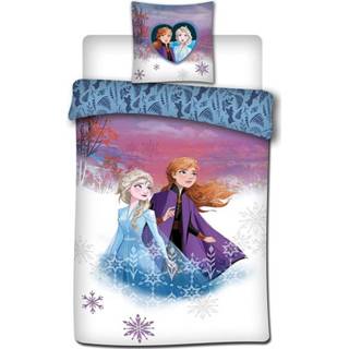 👉 Dekbedovertrek polyester antraciet Disney Frozen 2 - 140 x 200 cm 5425039188515