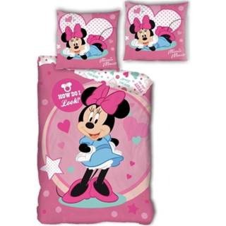 Dekbedovertrek polyester antraciet Disney Minnie Mouse How do I Look?- 140 x 200 cm - 5407007983599